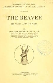 Cover of: The beaver by Edward Royal Warren