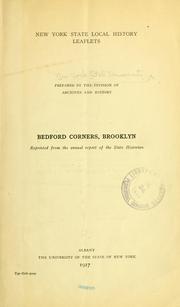 Cover of: Bedford Corners, Brooklyn.