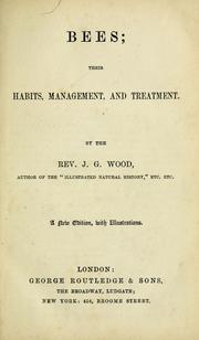 Cover of: Bees: their habits, management and treatment.