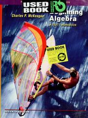 Cover of: Beginning algebra by Charles P. McKeague