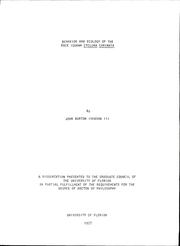 Cover of: Behavior and ecology of the rock iguana Cyclura carinata | John B. Iverson