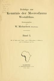 Cover of: Beiträge zur Kenntnis der Meeresfauna Westafrikas