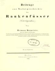 Cover of: Beiträge zur Naturgeschichte der Rankenfüsser (Cirripedia)
