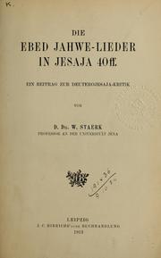 Cover of: Beiträge zur Wissenschaft vom Alten Testament