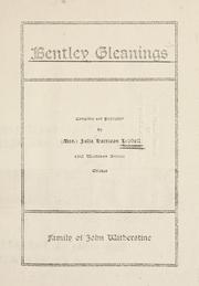Cover of: Bentley gleanings