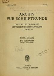 Cover of: Über den Ursprung und die Entwicklung der äthiopischen Schrift.