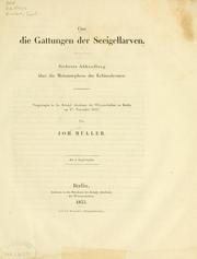 Cover of: Über die Gattungen der Seeigellarven.: Siebente Abhandlung über die Metamorphose der Echinodermen. Vorgetragen in der Königl. Akademie der Wissenschaften zu Berlin am 17. November 1853.