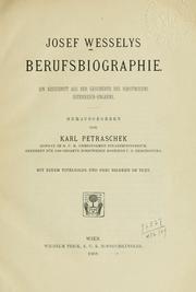 Cover of: Berufsbiographie: Ein Ausschnitt aus der Geschichte des Forstwesens Österreich-Ungarns.  Hrsg. von Karl Petraschek