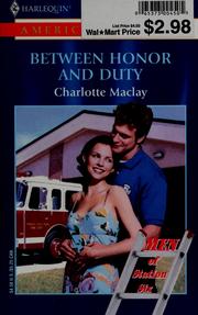 Cover of: Between Honor and Duty