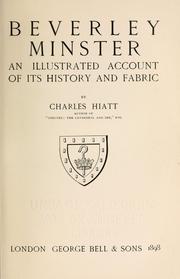 Cover of: Beverley minster by Charles Hiatt