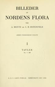 Cover of: Billeder af nordens flora by August Mentz
