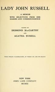 Cover of: Lady John Russell by Desmond MacCarthy