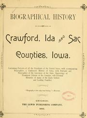 Cover of: Biographical history of Crawford, Ida and Sac counties, Iowa by 