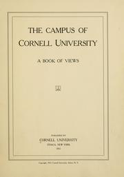 Cover of: The campus of Cornell university: a book of views