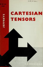 Cover of: Cartesian tensors by Jeffreys, Harold Sir