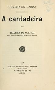 Cover of: A cantadeira.