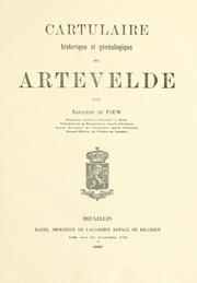 Cover of: Cartulaire historique et généalogique des Artevelde.