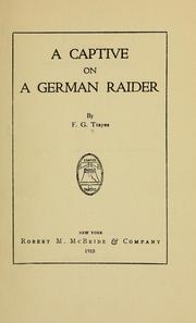 Cover of: A captive on a German raider