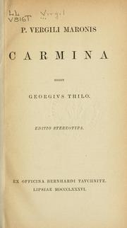 Cover of: Carmina