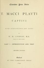 Cover of: Captivi. by Titus Maccius Plautus