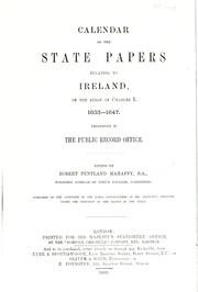 Cover of: Calendar of the state papers relating to Ireland by Public Record Office