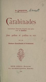 Carabinades by Ernest Choquette