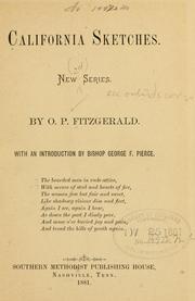 Cover of: California sketches by O. P. Fitzgerald