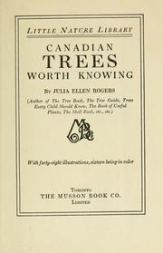 Cover of: Canadian trees worth knowing.