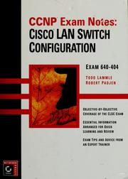 Cover of: CCNP exam notes by Todd Lammle