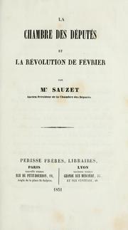 Cover of: Chambre des deputes et la Revolution de fevrier