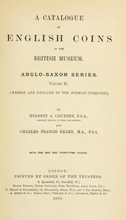 Cover of: A catalogue of English coins in the British museum.: Anglo-Saxon series ...