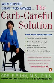 Cover of: The carb-careful solution by Adele Puhn