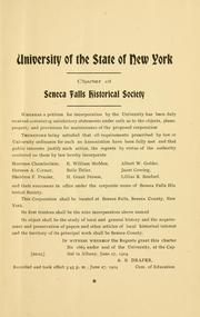 Cover of: Centennial anniversary of Seneca County by Seneca Falls historical society, Seneca Falls, N.Y