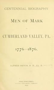 Cover of: Centennial biography by Alfred Nevin