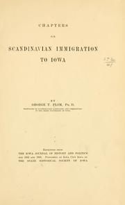 Cover of: Chapters on Scandinavian immigration to Iowa