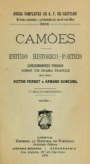 Cover of: Camões by Antonio Feliciano de Castilho