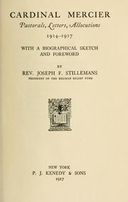 Cover of: Cardinal Mercier by Désiré Félicien Francois Joseph Mercier, cardinal