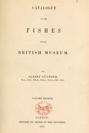 Cover of: Catalogue of the fishes in the ... Museum | British Museum (Natural History). Department of Zoology. [Fish]