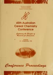 Cover of: Cereals '95 by Australian Cereal Chemistry Conference (45th 1995 Adelaide, S. Aust.)