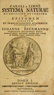 Cover of: Caroli a Linné Systema naturae by Carl Linnaeus
