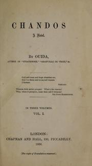 Cover of: Chandos by Ouida