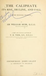 Cover of: The Caliphate by Sir William Muir