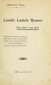 Cover of: Camilo Castelo Branco by Oldemiro Cesar