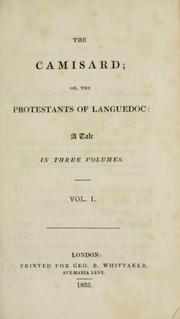 The Camisard, or, The Protestants of Languedoc by Frances Clare Adeline Coxe