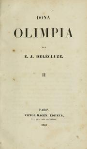 Cover of: Dona Olympia by E. J. Delécluze