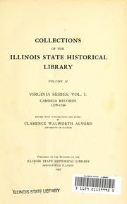Cover of: Cahokia records, 1778-1790 by Cahokia (Ill.)
