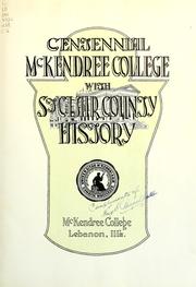 Centennial, McKendree college by McKendree College, Lebanon, Ill.