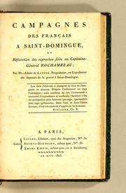 Campagnes des Français à Saint-Domingue by Ph.-Albert de Lattre
