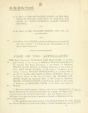 Cover of: [Cases involving the Endowed schools act. by Great Britain. Privy Council. Judicial Committee