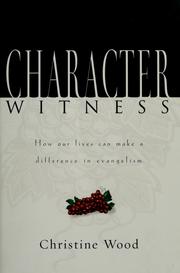 Cover of: Character witness by Wood, Christine